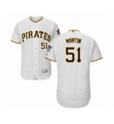 Men's Pittsburgh Pirates #51 Jason Martin White Home Flex Base Authentic Collection Baseball Player Jersey Men's Pittsburgh Pirates #51 Jason Martin White Home Flex Base Authentic Collection Baseball Player Jersey