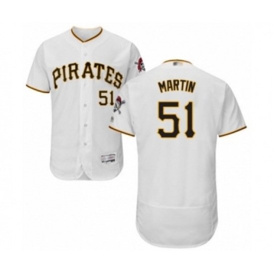 Men's Pittsburgh Pirates #51 Jason Martin White Home Flex Base Authentic Collection Baseball Player Jersey Men's Pittsburgh Pirates #51 Jason Martin White Home Flex Base Authentic Collection Baseball Player Jersey