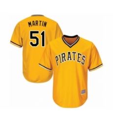 Youth Pittsburgh Pirates #51 Jason Martin Authentic Gold Alternate Cool Base Baseball Player Jersey Youth Pittsburgh Pirates #51 Jason Martin Authentic Gold Alternate Cool Base Baseball Player Jersey