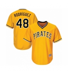 Youth Pittsburgh Pirates #48 Richard Rodriguez Authentic Gold Alternate Cool Base Baseball Player Jersey Youth Pittsburgh Pirates #48 Richard Rodriguez Authentic Gold Alternate Cool Base Baseball Player Jersey