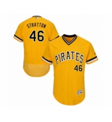Men's Pittsburgh Pirates #46 Chris Stratton Gold Alternate Flex Base Authentic Collection Baseball Player Jersey Men's Pittsburgh Pirates #46 Chris Stratton Gold Alternate Flex Base Authentic Collection Baseball Player Jersey