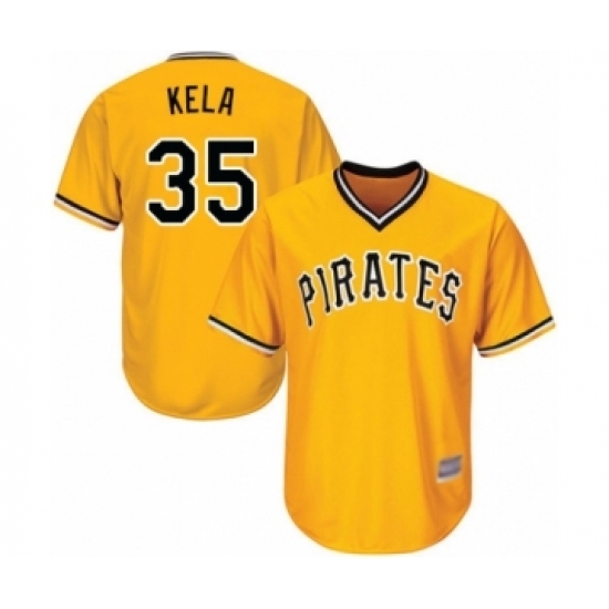 Youth Pittsburgh Pirates #35 Keone Kela Authentic Gold Alternate Cool Base Baseball Player Jersey Youth Pittsburgh Pirates #35 Keone Kela Authentic Gold Alternate Cool Base Baseball Player Jersey