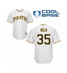 Youth Pittsburgh Pirates #35 Keone Kela Authentic White Home Cool Base Baseball Player Jersey