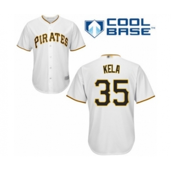 Youth Pittsburgh Pirates #35 Keone Kela Authentic White Home Cool Base Baseball Player Jersey Youth Pittsburgh Pirates #35 Keone Kela Authentic White Home Cool Base Baseball Player Jersey