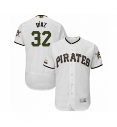 Men's Pittsburgh Pirates #32 Elias Diaz White Alternate Authentic Collection Flex Base Baseball Player Jersey Men's Pittsburgh Pirates #32 Elias Diaz White Alternate Authentic Collection Flex Base Baseball Player Jersey