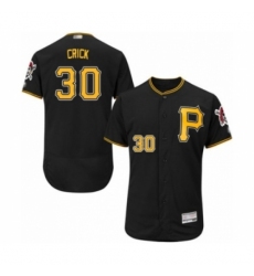 Men's Pittsburgh Pirates #30 Kyle Crick Black Alternate Flex Base Authentic Collection Baseball Player Jersey Men's Pittsburgh Pirates #30 Kyle Crick Black Alternate Flex Base Authentic Collection Baseball Player Jersey