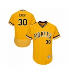 Men's Pittsburgh Pirates #30 Kyle Crick Gold Alternate Flex Base Authentic Collection Baseball Player Jersey Men's Pittsburgh Pirates #30 Kyle Crick Gold Alternate Flex Base Authentic Collection Baseball Player Jersey