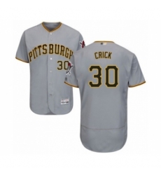 Men's Pittsburgh Pirates #30 Kyle Crick Grey Road Flex Base Authentic Collection Baseball Player Jersey Men's Pittsburgh Pirates #30 Kyle Crick Grey Road Flex Base Authentic Collection Baseball Player Jersey