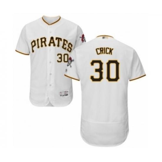 Men's Pittsburgh Pirates #30 Kyle Crick White Home Flex Base Authentic Collection Baseball Player Jersey Men's Pittsburgh Pirates #30 Kyle Crick White Home Flex Base Authentic Collection Baseball Player Jersey