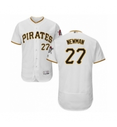 Men's Pittsburgh Pirates #27 Kevin Newman White Home Flex Base Authentic Collection Baseball Player Jersey Men's Pittsburgh Pirates #27 Kevin Newman White Home Flex Base Authentic Collection Baseball Player Jersey