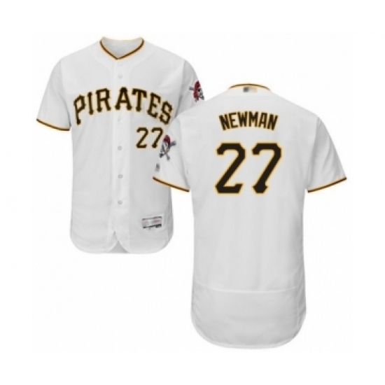 Men's Pittsburgh Pirates #27 Kevin Newman White Home Flex Base Authentic Collection Baseball Player Jersey Men's Pittsburgh Pirates #27 Kevin Newman White Home Flex Base Authentic Collection Baseball Player Jersey