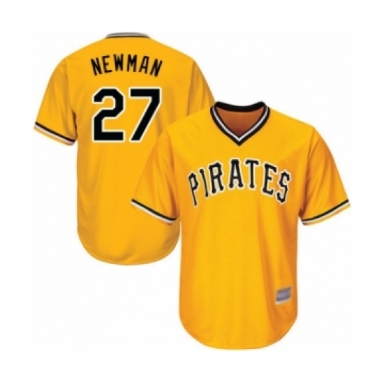 Youth Pittsburgh Pirates #27 Kevin Newman Authentic Gold Alternate Cool Base Baseball Player Jersey Youth Pittsburgh Pirates #27 Kevin Newman Authentic Gold Alternate Cool Base Baseball Player Jersey