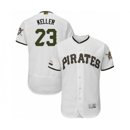 Men's Pittsburgh Pirates #23 Mitch Keller White Alternate Authentic Collection Flex Base Baseball Player Jersey Men's Pittsburgh Pirates #23 Mitch Keller White Alternate Authentic Collection Flex Base Baseball Player Jersey
