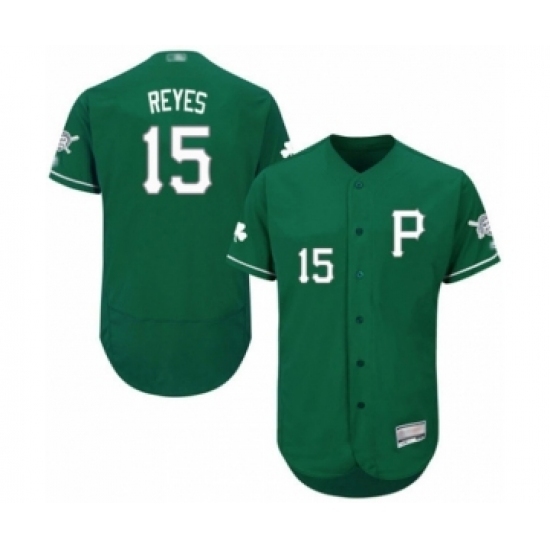 Men's Pittsburgh Pirates #15 Pablo Reyes Green Celtic Flexbase Authentic Collection Baseball Player Jersey Men's Pittsburgh Pirates #15 Pablo Reyes Green Celtic Flexbase Authentic Collection Baseball Player Jersey