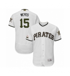 Men's Pittsburgh Pirates #15 Pablo Reyes White Alternate Authentic Collection Flex Base Baseball Player Jersey Men's Pittsburgh Pirates #15 Pablo Reyes White Alternate Authentic Collection Flex Base Baseball Player Jersey