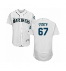 Men's Seattle Mariners #67 Matt Festa White Home Flex Base Authentic Collection Baseball Player Jersey Men's Seattle Mariners #67 Matt Festa White Home Flex Base Authentic Collection Baseball Player Jersey