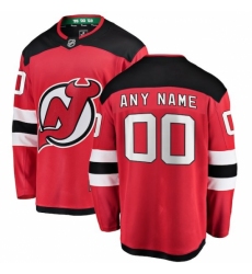 Men's New Jersey Devils Fanatics Branded Red Home Breakaway Custom Jersey
