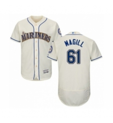 Men's Seattle Mariners #61 Matt Magill Cream Alternate Flex Base Authentic Collection Baseball Player Jersey Men's Seattle Mariners #61 Matt Magill Cream Alternate Flex Base Authentic Collection Baseball Player Jersey