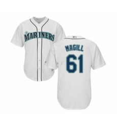 Youth Seattle Mariners #61 Matt Magill Authentic White Home Cool Base Baseball Player Jersey Youth Seattle Mariners #61 Matt Magill Authentic White Home Cool Base Baseball Player Jersey