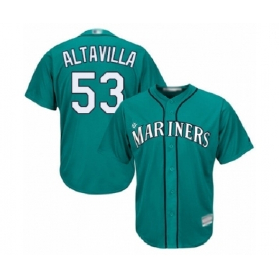 Youth Seattle Mariners #53 Dan Altavilla Authentic Teal Green Alternate Cool Base Baseball Player Jersey Youth Seattle Mariners #53 Dan Altavilla Authentic Teal Green Alternate Cool Base Baseball Player Jersey