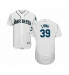 Men's Seattle Mariners #39 Shed Long White Home Flex Base Authentic Collection Baseball Player Jersey Men's Seattle Mariners #39 Shed Long White Home Flex Base Authentic Collection Baseball Player Jersey
