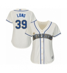 Women's Seattle Mariners #39 Shed Long Authentic Cream Alternate Cool Base Baseball Player Jersey