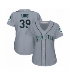 Women's Seattle Mariners #39 Shed Long Authentic Grey Road Cool Base Baseball Player Jersey Women's Seattle Mariners #39 Shed Long Authentic Grey Road Cool Base Baseball Player Jersey
