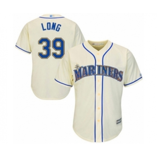 Youth Seattle Mariners #39 Shed Long Authentic Cream Alternate Cool Base Baseball Player Jersey Youth Seattle Mariners #39 Shed Long Authentic Cream Alternate Cool Base Baseball Player Jersey