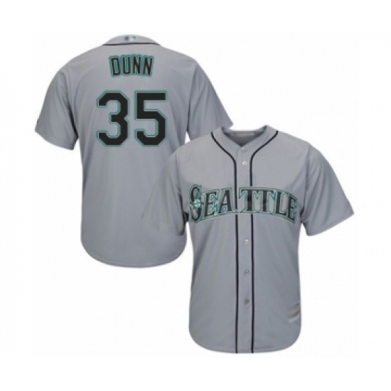 Youth Seattle Mariners #35 Justin Dunn Authentic Grey Road Cool Base Baseball Player Jersey Youth Seattle Mariners #35 Justin Dunn Authentic Grey Road Cool Base Baseball Player Jersey