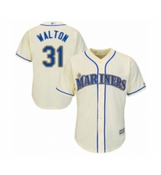 Youth Seattle Mariners #31 Donnie Walton Authentic Cream Alternate Cool Base Baseball Player Jersey Youth Seattle Mariners #31 Donnie Walton Authentic Cream Alternate Cool Base Baseball Player Jersey