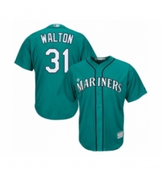 Youth Seattle Mariners #31 Donnie Walton Authentic Teal Green Alternate Cool Base Baseball Player Jersey Youth Seattle Mariners #31 Donnie Walton Authentic Teal Green Alternate Cool Base Baseball Player Jersey