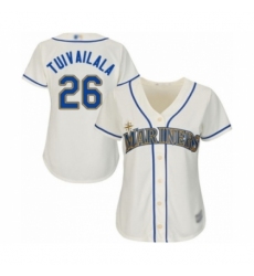 Women's Seattle Mariners #26 Sam Tuivailala Authentic Cream Alternate Cool Base Baseball Player Jersey Women's Seattle Mariners #26 Sam Tuivailala Authentic Cream Alternate Cool Base Baseball Player Jersey