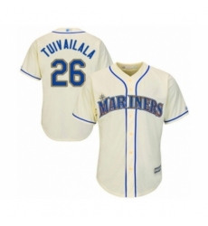 Youth Seattle Mariners #26 Sam Tuivailala Authentic Cream Alternate Cool Base Baseball Player Jersey Youth Seattle Mariners #26 Sam Tuivailala Authentic Cream Alternate Cool Base Baseball Player Jersey