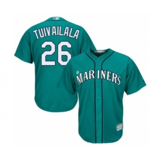 Youth Seattle Mariners #26 Sam Tuivailala Authentic Teal Green Alternate Cool Base Baseball Player Jersey Youth Seattle Mariners #26 Sam Tuivailala Authentic Teal Green Alternate Cool Base Baseball Player Jersey