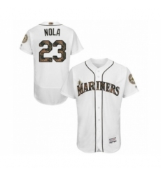 Men's Seattle Mariners #23 Austin Nola Authentic White 2016 Memorial Day Fashion Flex Base Baseball Player Jersey Men's Seattle Mariners #23 Austin Nola Authentic White 2016 Memorial Day Fashion Flex Base Baseball Player Jersey