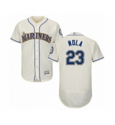 Men's Seattle Mariners #23 Austin Nola Cream Alternate Flex Base Authentic Collection Baseball Player Jersey Men's Seattle Mariners #23 Austin Nola Cream Alternate Flex Base Authentic Collection Baseball Player Jersey