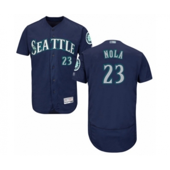 Men's Seattle Mariners #23 Austin Nola Navy Blue Alternate Flex Base Authentic Collection Baseball Player Jersey Men's Seattle Mariners #23 Austin Nola Navy Blue Alternate Flex Base Authentic Collection Baseball Player Jersey