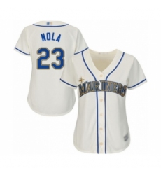 Women's Seattle Mariners #23 Austin Nola Authentic Cream Alternate Cool Base Baseball Player Jersey Women's Seattle Mariners #23 Austin Nola Authentic Cream Alternate Cool Base Baseball Player Jersey