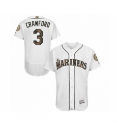 Men's Seattle Mariners #3 J.P. Crawford Authentic White 2016 Memorial Day Fashion Flex Base Baseball Player Jersey Men's Seattle Mariners #3 J.P. Crawford Authentic White 2016 Memorial Day Fashion Flex Base Baseball Player Jersey