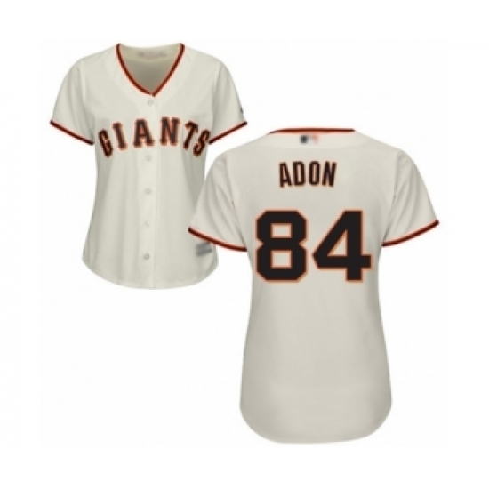 Women's San Francisco Giants #84 Melvin Adon Authentic Cream Home Cool Base Baseball Player Jersey Women's San Francisco Giants #84 Melvin Adon Authentic Cream Home Cool Base Baseball Player Jersey
