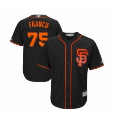 Youth San Francisco Giants #75 Enderson Franco Authentic Black Alternate Cool Base Baseball Player Jersey Youth San Francisco Giants #75 Enderson Franco Authentic Black Alternate Cool Base Baseball Player Jersey