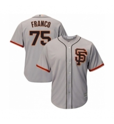 Youth San Francisco Giants #75 Enderson Franco Authentic Grey Road 2 Cool Base Baseball Player Jersey Youth San Francisco Giants #75 Enderson Franco Authentic Grey Road 2 Cool Base Baseball Player Jersey