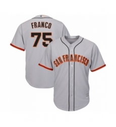 Youth San Francisco Giants #75 Enderson Franco Authentic Grey Road Cool Base Baseball Player Jersey Youth San Francisco Giants #75 Enderson Franco Authentic Grey Road Cool Base Baseball Player Jersey