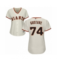 Women's San Francisco Giants #74 Jandel Gustave Authentic Cream Home Cool Base Baseball Player Jersey Women's San Francisco Giants #74 Jandel Gustave Authentic Cream Home Cool Base Baseball Player Jersey