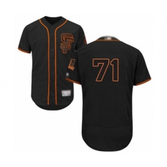 Men's San Francisco Giants #71 Tyler Rogers Black Alternate Flex Base Authentic Collection Baseball Player Jersey Men's San Francisco Giants #71 Tyler Rogers Black Alternate Flex Base Authentic Collection Baseball Player Jersey