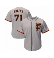Men's San Francisco Giants #71 Tyler Rogers Grey Alternate Flex Base Authentic Collection Baseball Player Jersey