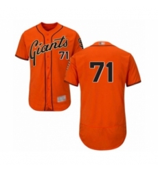 Men's San Francisco Giants #71 Tyler Rogers Orange Alternate Flex Base Authentic Collection Baseball Player Jersey