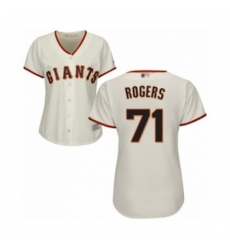 Women's San Francisco Giants #71 Tyler Rogers Authentic Cream Home Cool Base Baseball Player Jersey Women's San Francisco Giants #71 Tyler Rogers Authentic Cream Home Cool Base Baseball Player Jersey