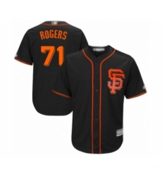 Youth San Francisco Giants #71 Tyler Rogers Authentic Black Alternate Cool Base Baseball Player Jersey