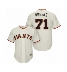 Youth San Francisco Giants #71 Tyler Rogers Authentic Cream Home Cool Base Baseball Player Jersey Youth San Francisco Giants #71 Tyler Rogers Authentic Cream Home Cool Base Baseball Player Jersey